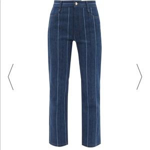 Chloe high rise striped jeans